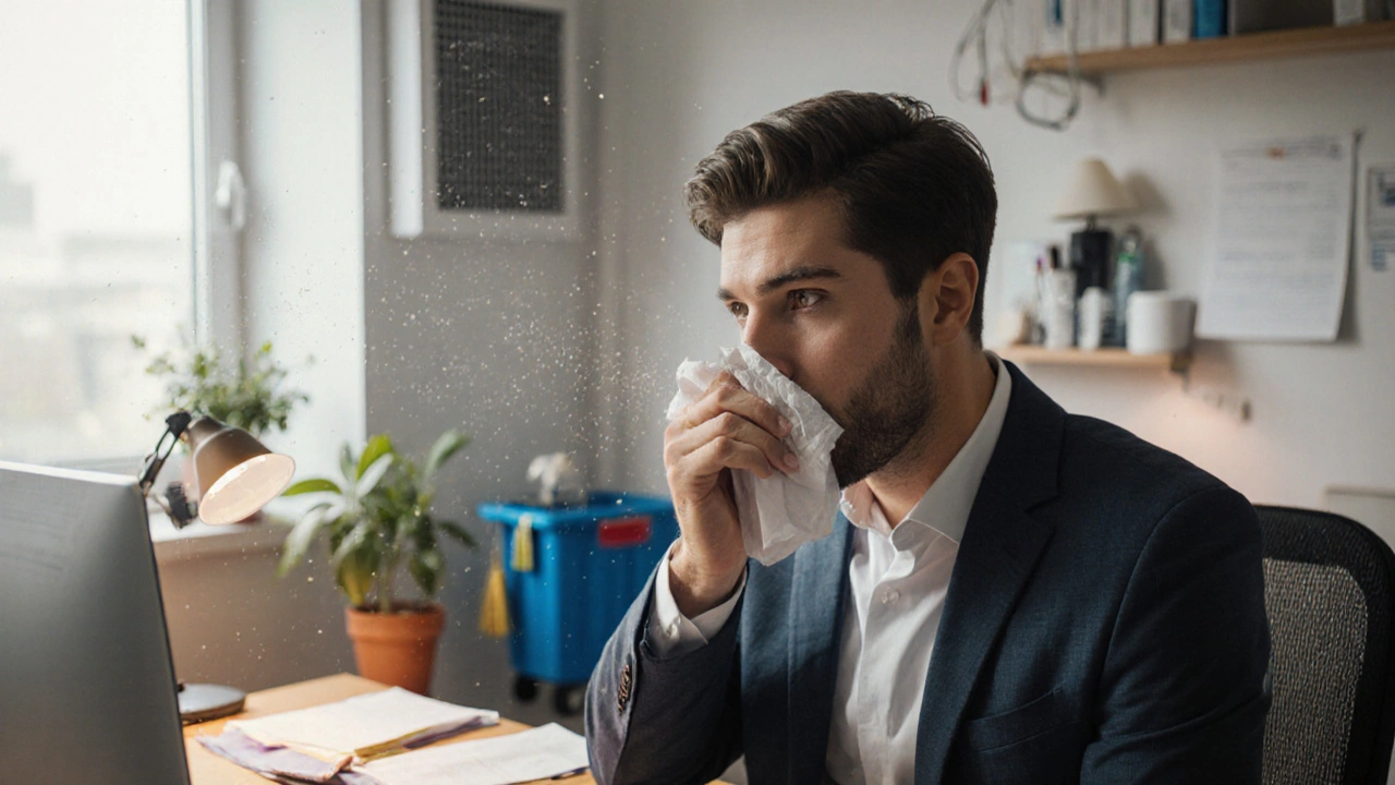 Effective Ways to Manage a Blocked Nose and Red Watery Eyes at Work