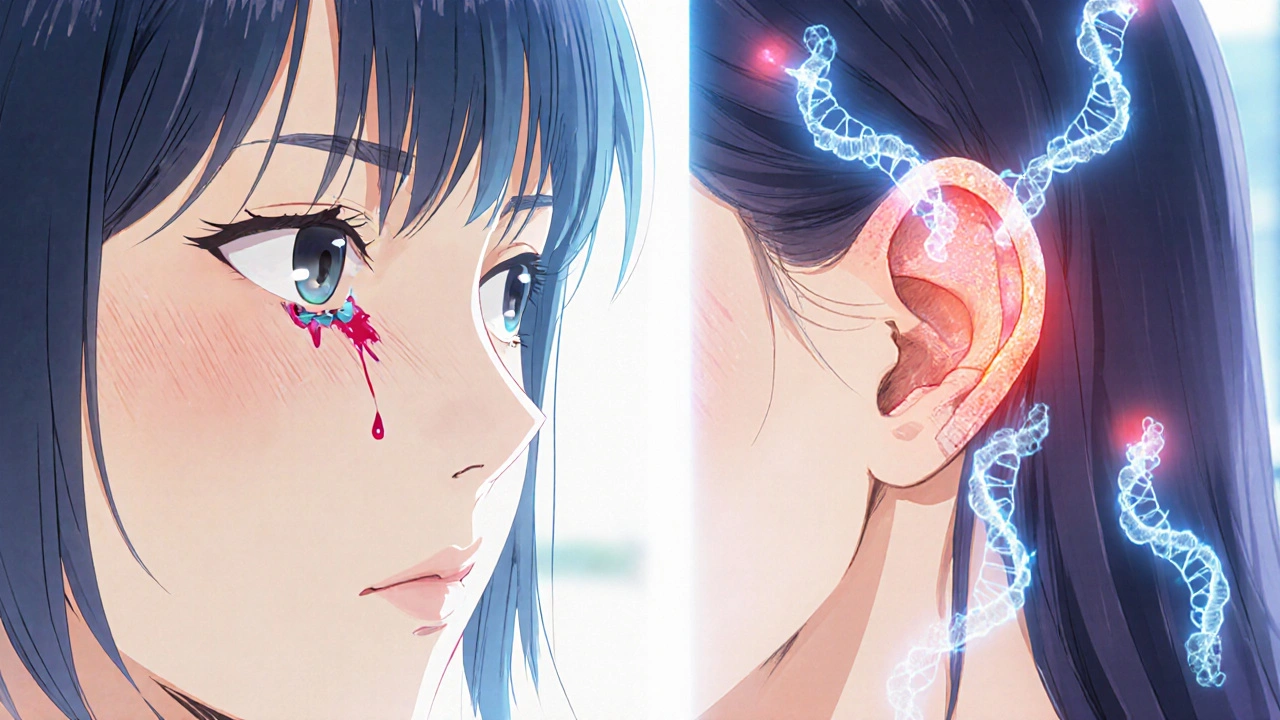 Side-by-side surgical scenes showing minor BCC excision and larger SCC graft.